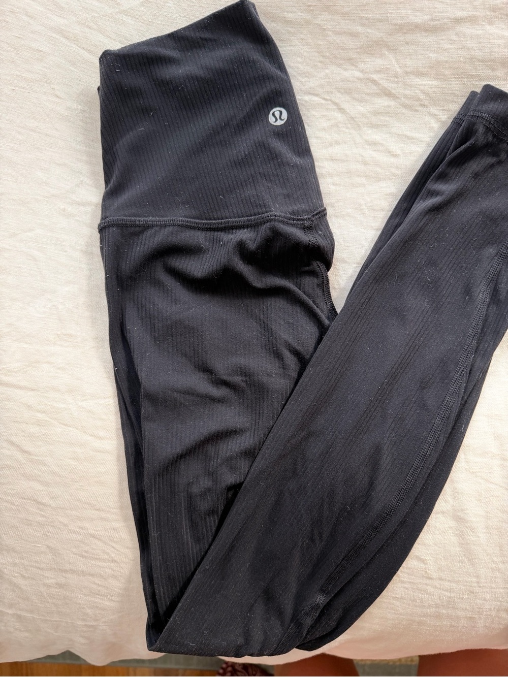 Lululemon Black Ribbed Leggings
